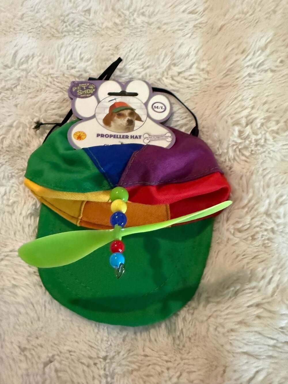Rubies Pet Shop Propeller Hat M/L Multicolored
